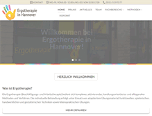 Tablet Screenshot of ergotherapie-in-hannover.de